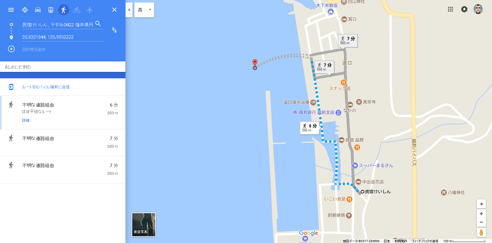 越前夏まつり会場から徒歩圏内の宿泊地一覧 トシ